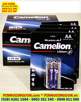 COMBO 01hộp (12vỉ=24viên) Pin Lithium 1.5v AA Camelion FR6-BP2 /P7 _Giá chỉ 1.068.000 /Hộp